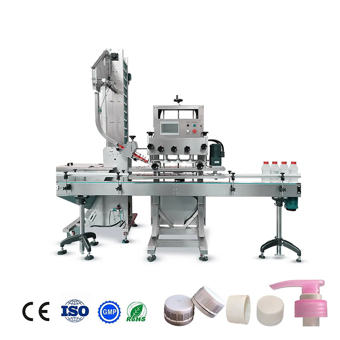 Volautomatische glazen flesstopmachine voor shampoo