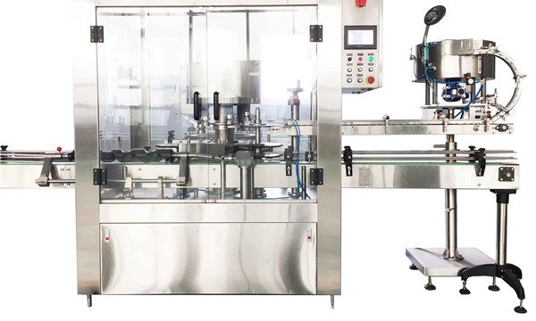 Roterende aftoppingmachine met ronde vloeistof