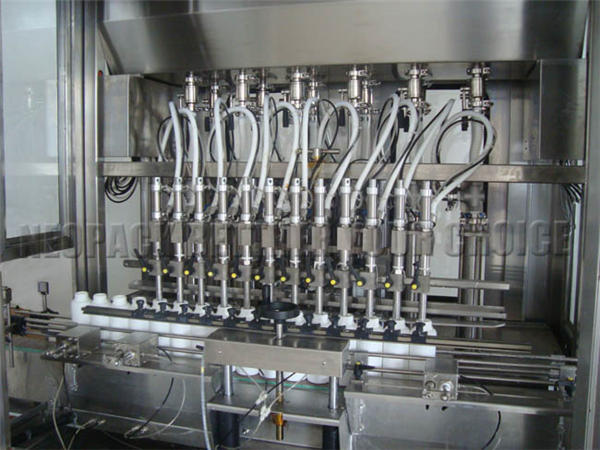 Vulmachine met hoge viscositeit